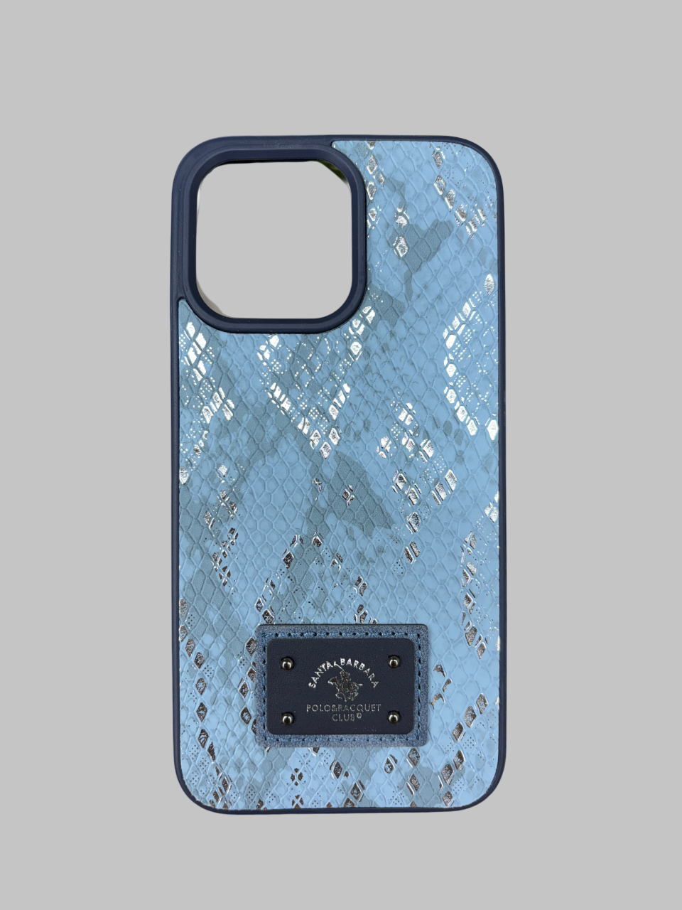 SB Metal Embossed Leather Case for iPhone