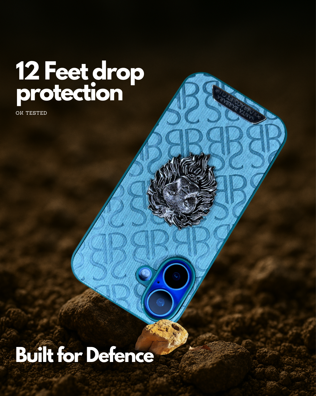 SB Premium Metal Lion Case