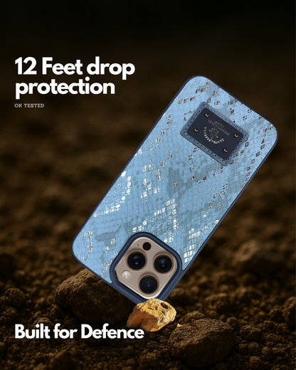 SB Metal Embossed Leather Case for iPhone