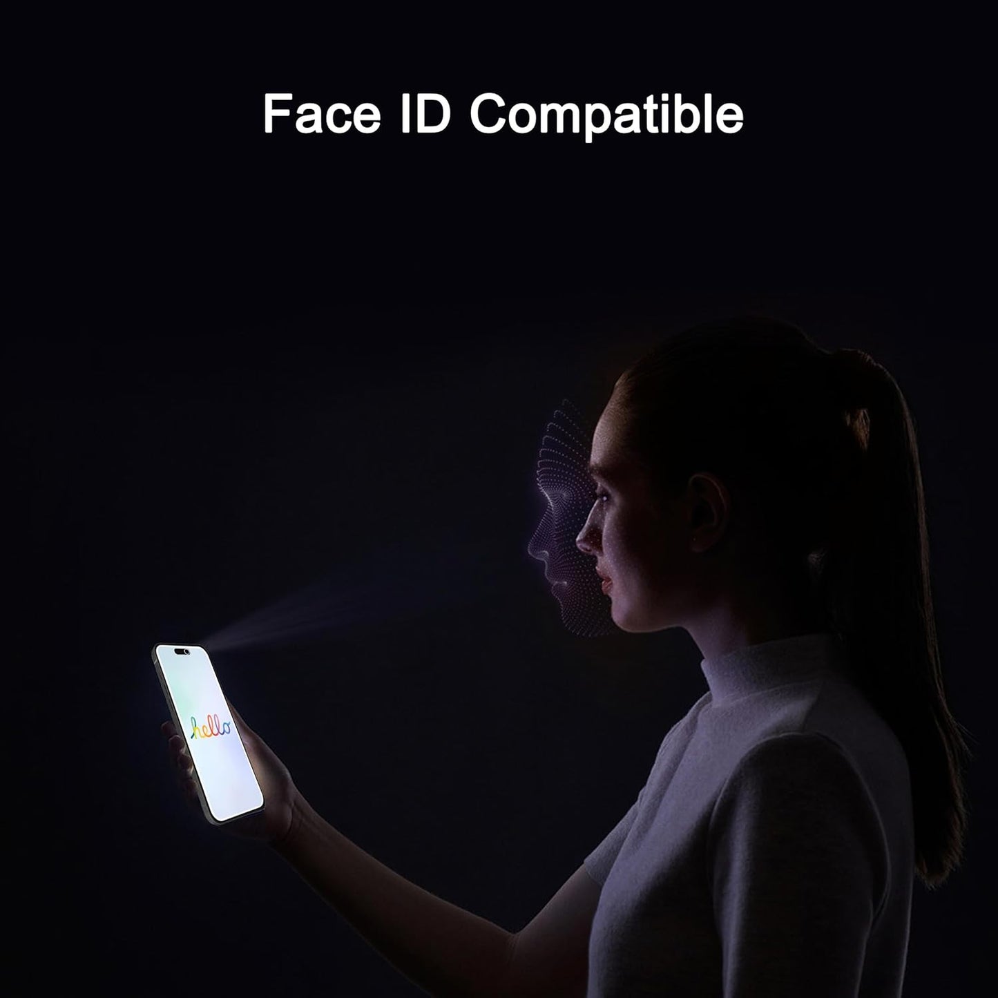 3d Curved Anti Spy Private Tempered Glass Film, Case Friendly, [9H Hardness] - HD