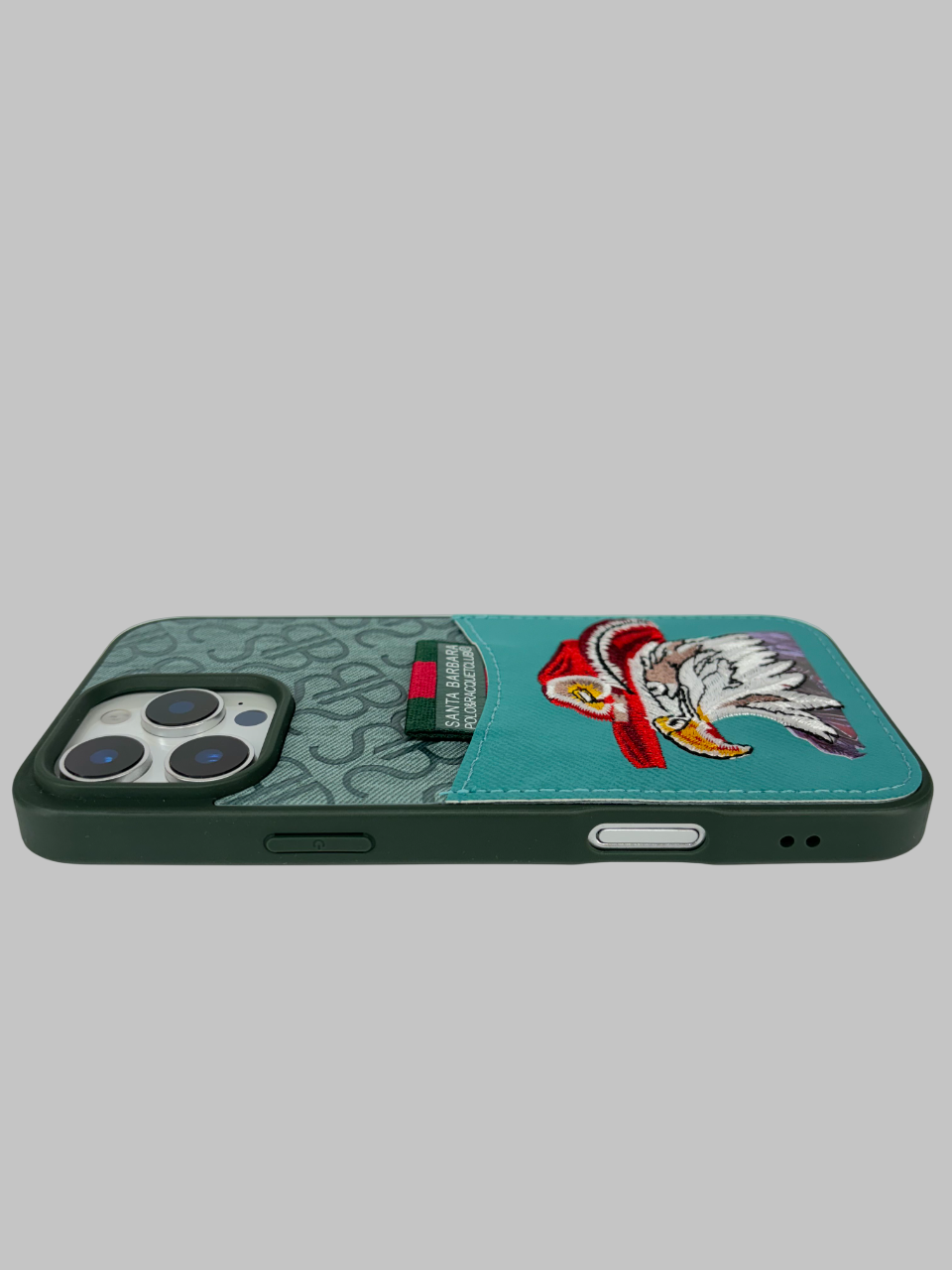 SB Eagle Embroidered Leather Case