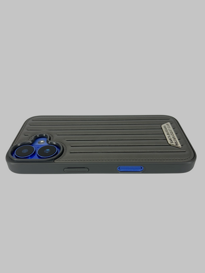 SB Metal Embossed Leather Case for iPhone