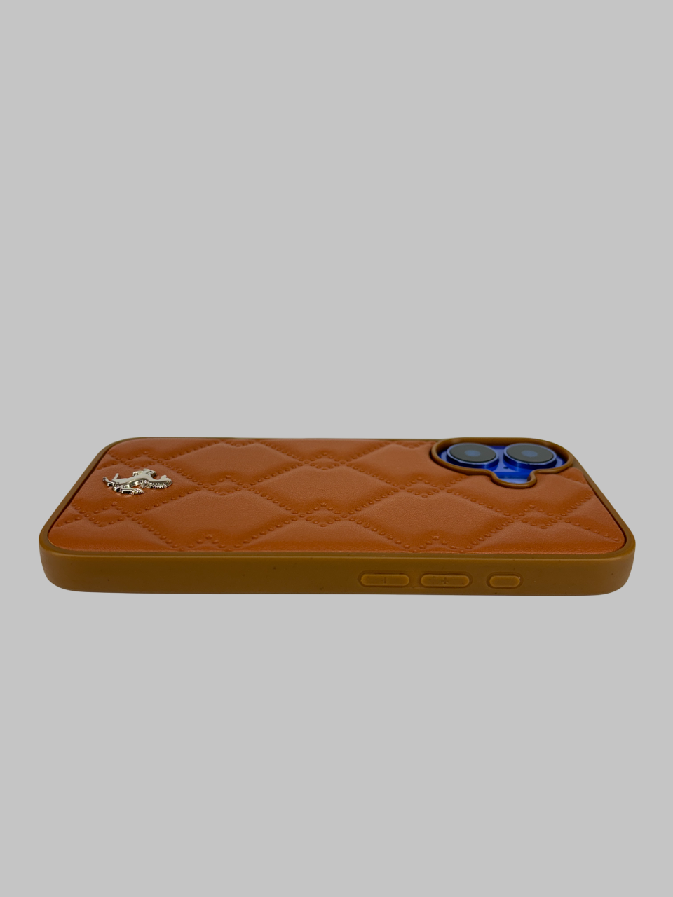 Motorsports Metal Embossed Leather Case