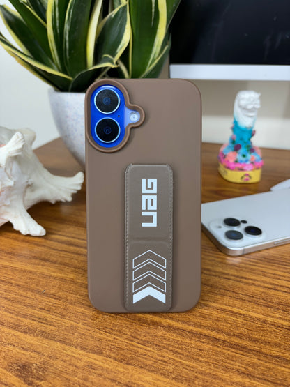 UAG Silicone Grip Case with Kickstand Strap for iPhone
