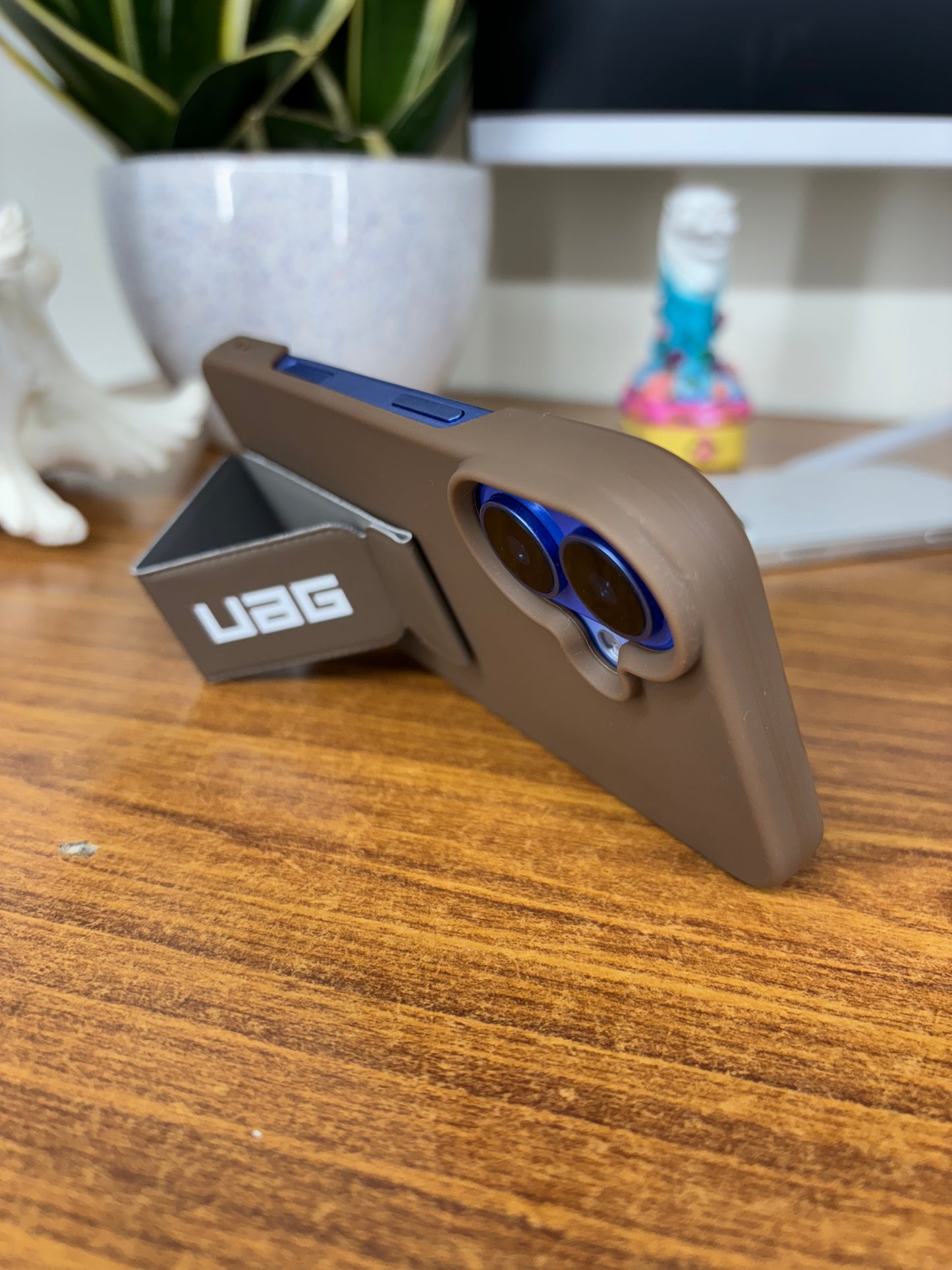 UAG Silicone Grip Case with Kickstand Strap for iPhone