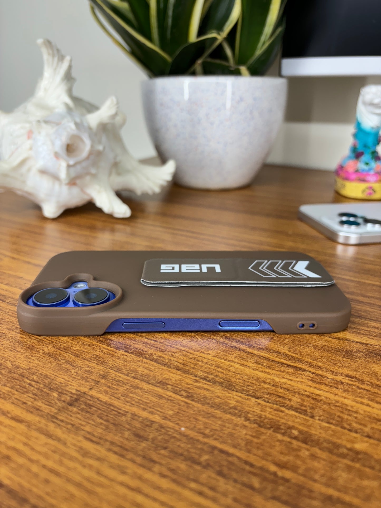 UAG Silicone Grip Case with Kickstand Strap for iPhone