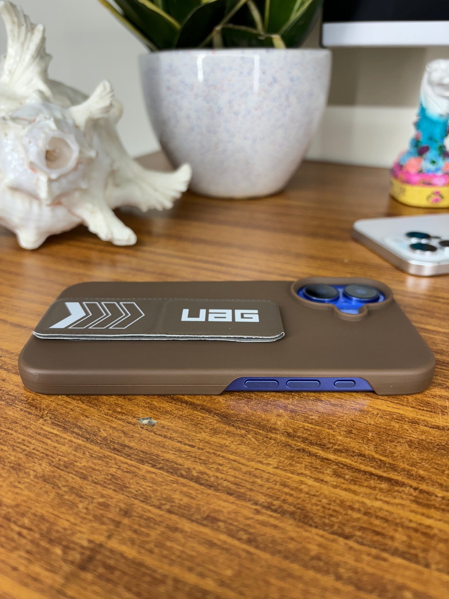 UAG Silicone Grip Case with Kickstand Strap for iPhone