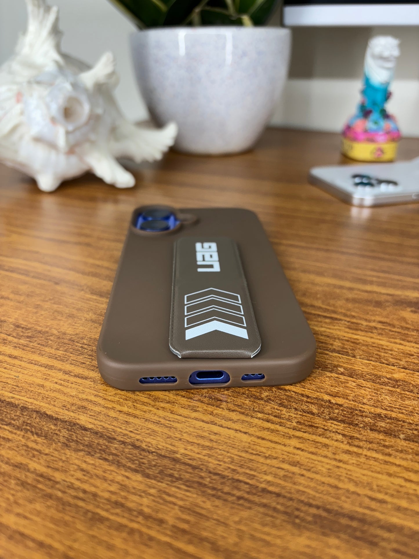 UAG Silicone Grip Case with Kickstand Strap for iPhone