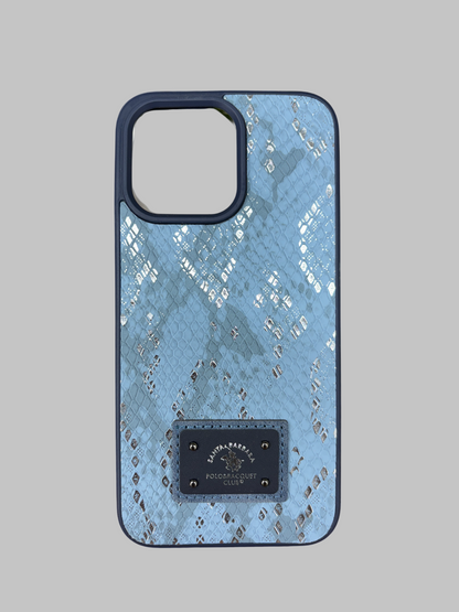 SB Metal Embossed Leather Case for iPhone