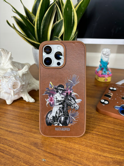 SB Premium Embroidered Leather Case