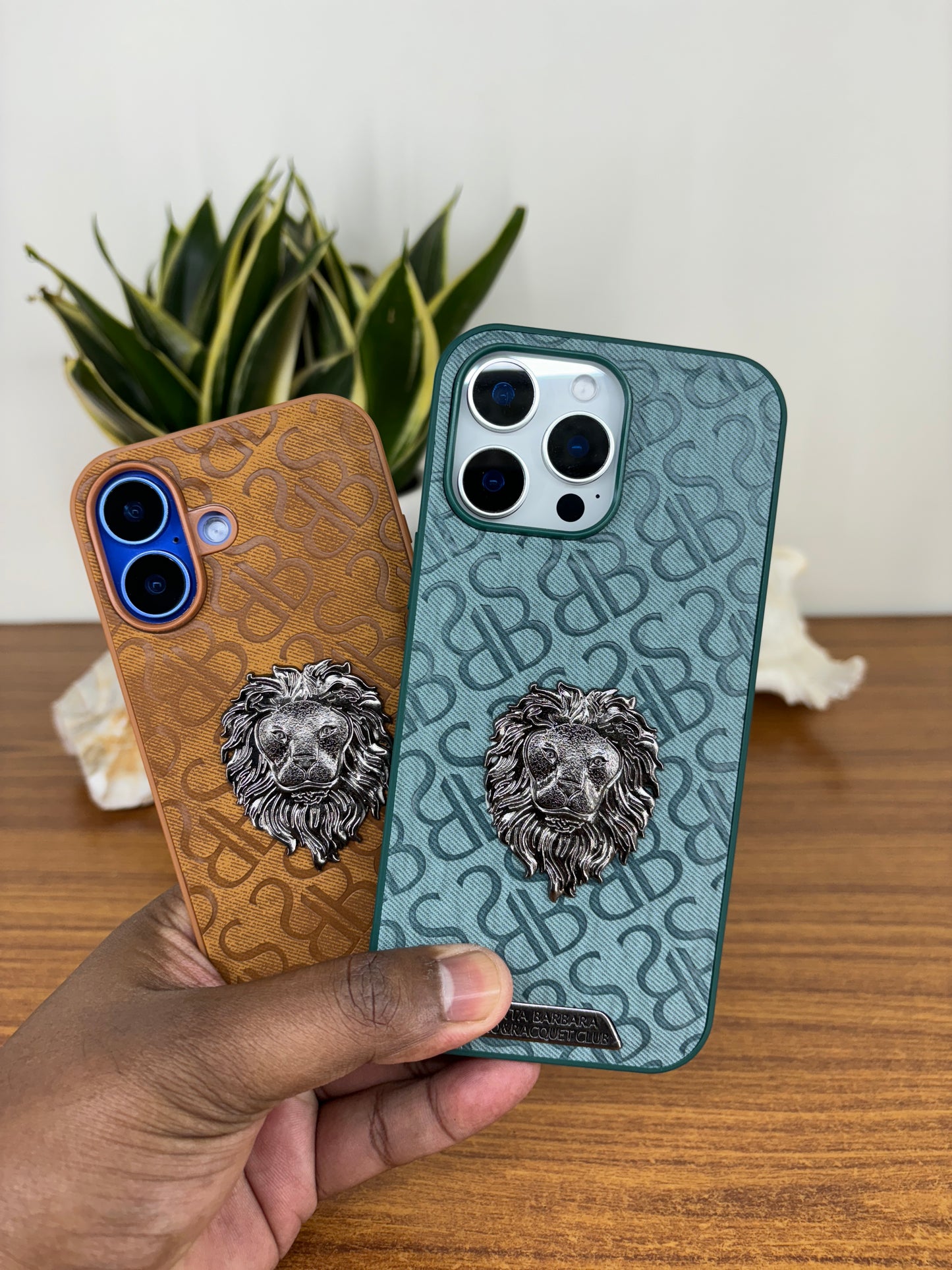 SB Premium Metal Lion Case