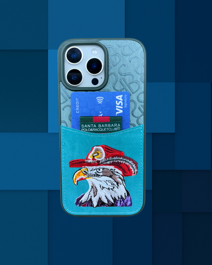 SB Eagle Embroidered Leather Case