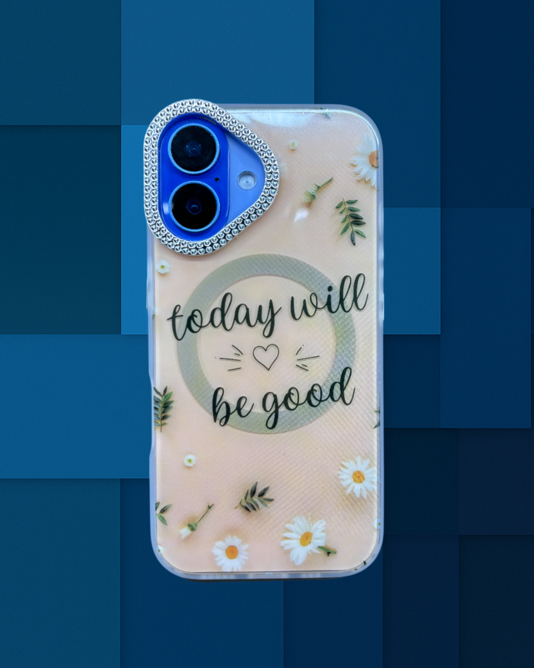 Crystal Studded Exquisite Clear with Design Aesthetic Women Teen Girls Case for Girls