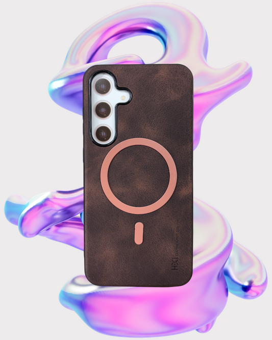 Magnetic Leather Luxe Case – Espresso Brown